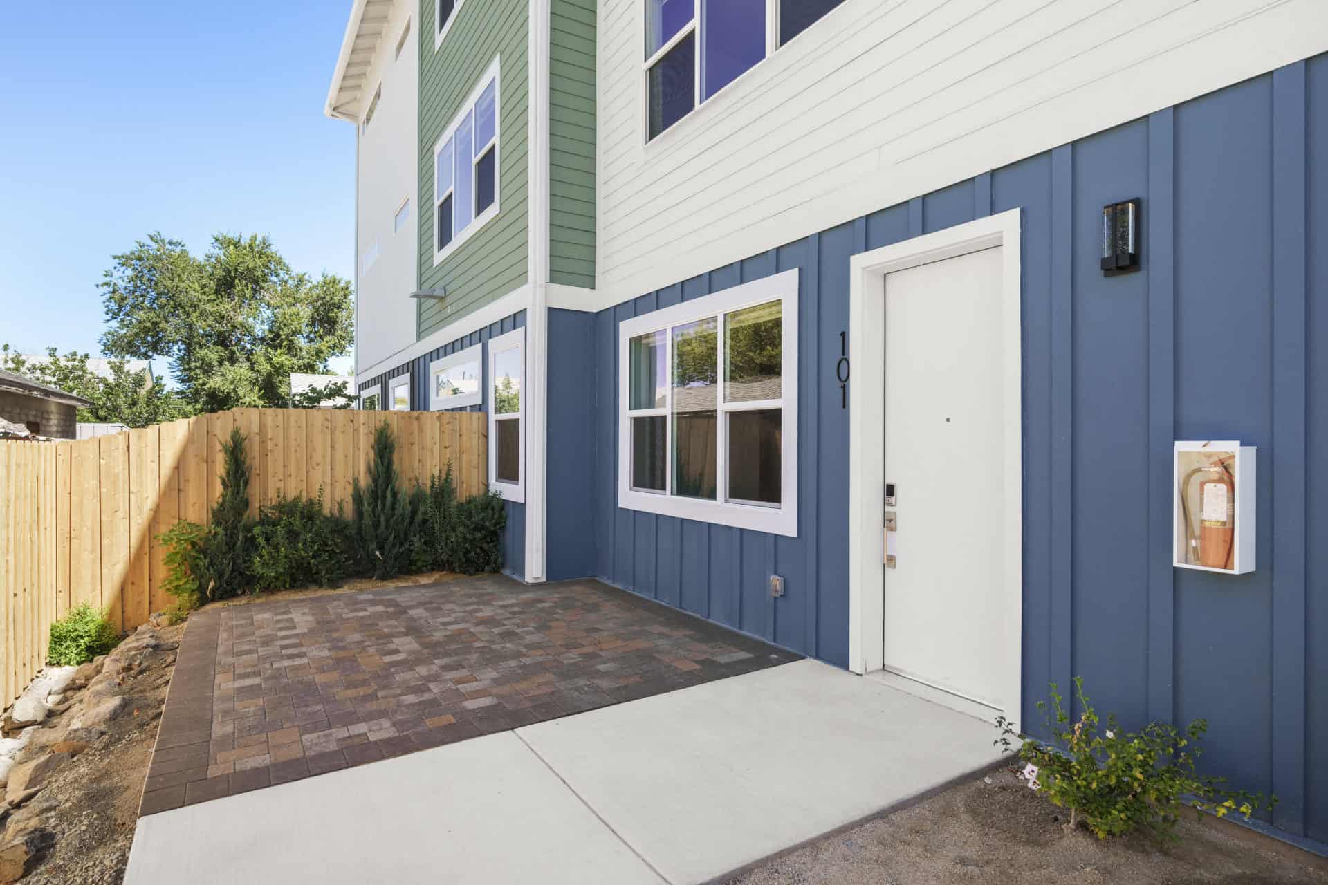 Outdoor Patio of Luxury Apartment in the Midtown and Wells District of Reno NV